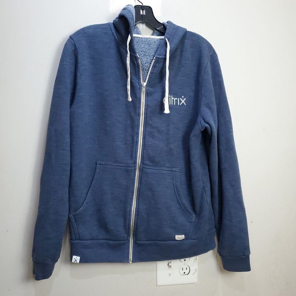 Marine Layer Women's Full Zip Soft Lightweight Hoodie Sweatshirt Small Blue USA